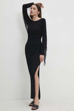 Answear Lab rochie culoarea negru, maxi, mulata