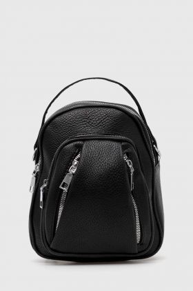 Answear Lab rucsac femei, culoarea negru, mic, neted