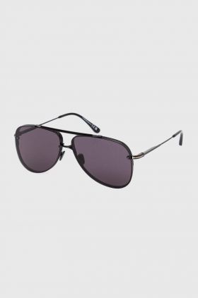 Tom Ford ochelari de soare barbati, culoarea negru, FT1071_6201A