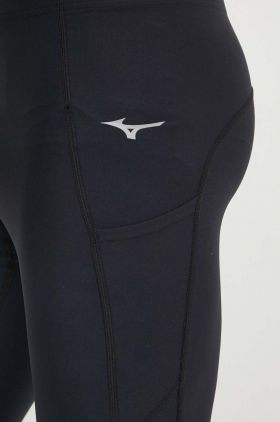 Mizuno leggins de alergare Impulse Core culoarea negru, neted, J2GBB013