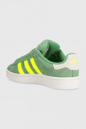 adidas Originals sneakers din piele intoarsă Campus 00s culoarea verde, IF3967