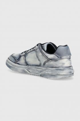 Tommy Jeans sneakers din piele THE BROOKLYN DIP DYED culoarea albastru marin, EM0EM01410