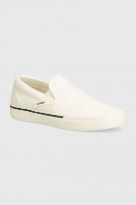 Lacoste tenisi Jump Serve Logo Textile Slip On barbati, culoarea bej, 47CMA0037