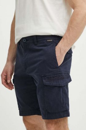 Napapijri pantaloni scurti din bumbac N-Deline culoarea albastru marin, NP0A4HOT1761