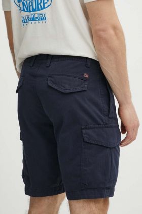 Napapijri pantaloni scurti din bumbac N-Deline culoarea albastru marin, NP0A4HOT1761