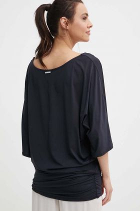 MICHAEL Michael Kors rochie de plaja SIDE TIE COVER UP culoarea negru, MM7M749