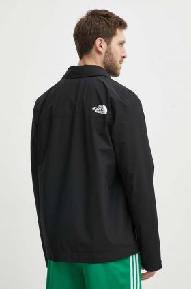 The North Face geaca barbati, culoarea negru, de tranzitie, NF0A879DJK31