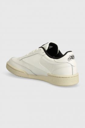 Reebok Classic sneakers din piele Club C 85 culoarea bej, 100074477