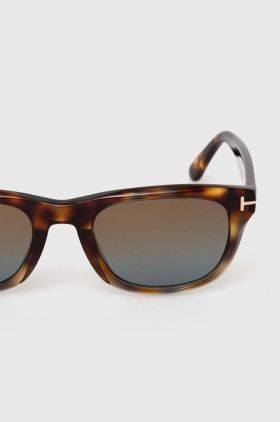 Tom Ford ochelari de soare barbati, culoarea maro, FT1076_5456B