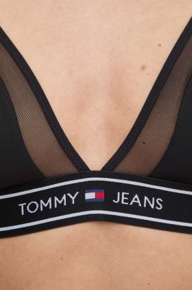 Tommy Jeans sutien culoarea negru, UW0UW05130