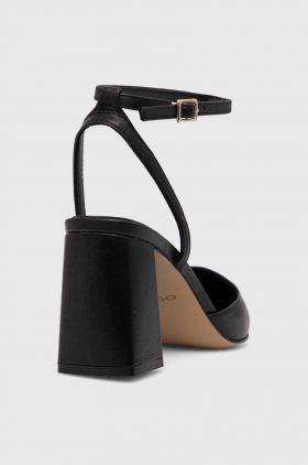 Aldo pantofi de piele Enerelia culoarea negru, cu toc drept, cu toc deschis, 13740427.Enerelia