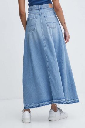 Pepe Jeans fusta jeans MAXI SKIRT HW SKY REG maxi, evazati, PL901130R