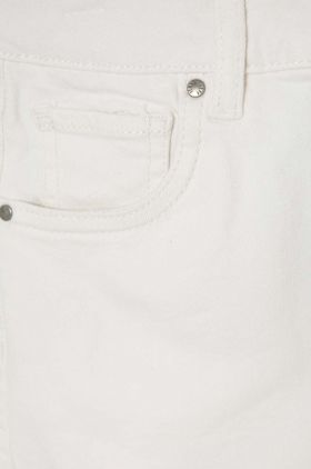 Pepe Jeans pantaloni scurti din denim pentru copii A-LINE SHORT HW JR culoarea alb, neted, talie reglabila