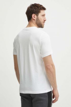 Puma tricou din bumbac bărbați, culoarea alb, cu imprimeu, 678988