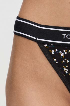 Tommy Jeans tanga culoarea negru, UW0UW05382
