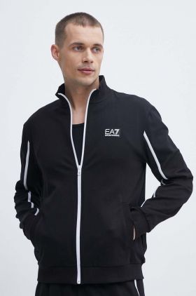 EA7 Emporio Armani trening din bumbac culoarea negru