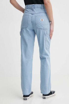 Dickies jeansi ELLENDALE DENIM femei high waist, DK0A4XEK