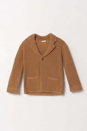 United Colors of Benetton cardigan cu amestec de in culoarea maro