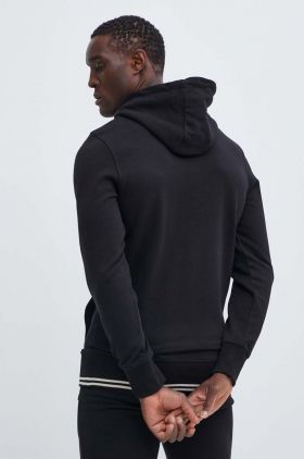 Ellesse hanorac de bumbac Koda OH Hoody barbati, culoarea negru, cu glugă, neted, SHR16446