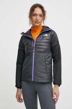 The North Face geaca sport Middle Cloud culoarea gri, NF0A851UWUO1