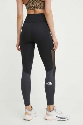 The North Face leggins sport femei, culoarea negru, modelator, NF0A87K1KT01