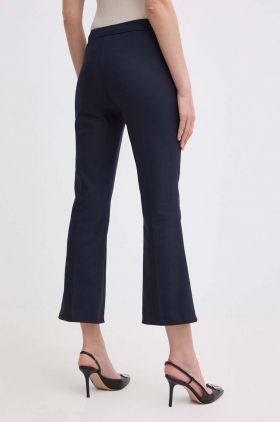 Morgan pantaloni PTACA.F femei, culoarea albastru marin, drept, high waist, PTACA.F