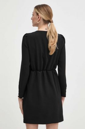 Morgan rochie RQUERI culoarea negru, mini, drept, RQUERI