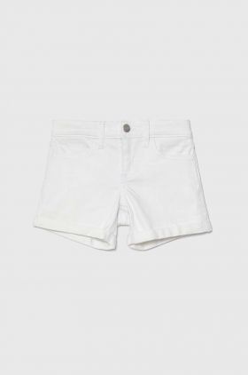 Abercrombie & Fitch pantaloni scurti copii culoarea gri, neted, talie reglabila