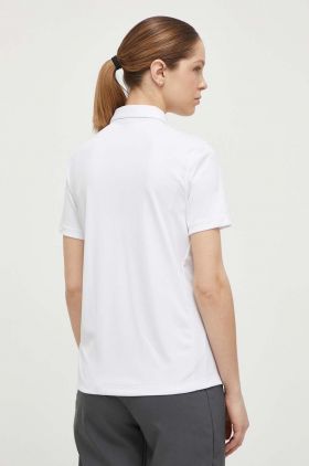 Peak Performance tricou polo femei, culoarea alb