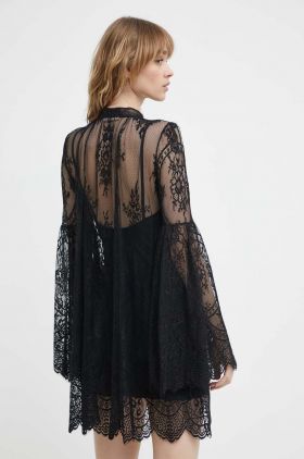 Aniye By rochie culoarea negru, mini, evazati, 185274