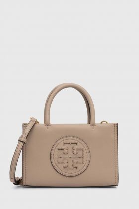 Tory Burch poseta Ella Bio Mini Tote culoarea bej, 145613.201