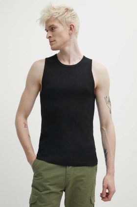 Solid tricou barbati, culoarea negru