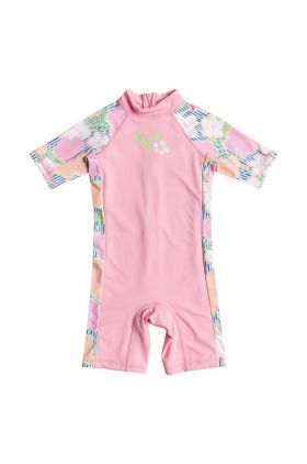 Roxy costum de baie dintr-o bucată pentru copii TINY FLOWER culoarea roz