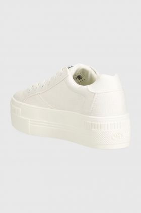 Buffalo sneakers Paired culoarea alb, 1636131.WHT