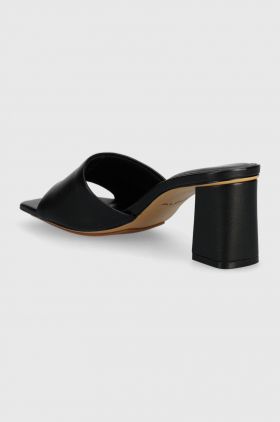 Aldo slapi de piele Vidish femei, culoarea negru, cu toc drept, 13578774.Vidish