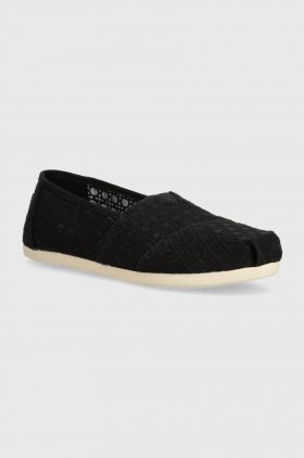 Toms tenisi Alpargata culoarea negru, 10020676