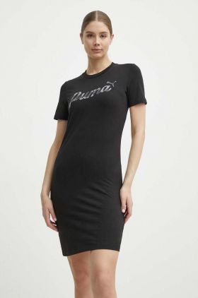 Puma rochie culoarea negru, mini, mulata, 679674