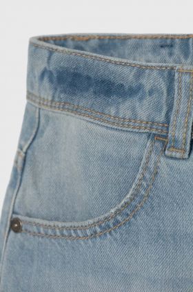 United Colors of Benetton pantaloni scurti din denim pentru copii neted, talie reglabila