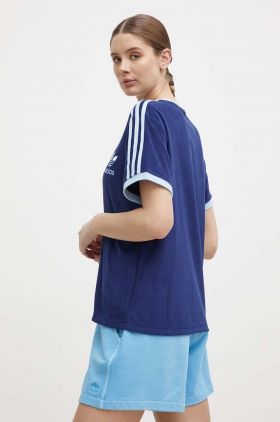 adidas Originals tricou femei, culoarea albastru marin, IR7465