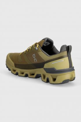 On-running pantofi Cloudwander Waterproof barbati, culoarea verde