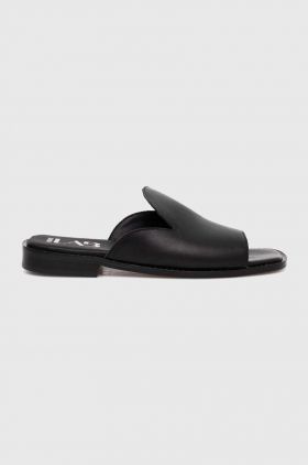 Answear Lab slapi de piele femei, culoarea negru