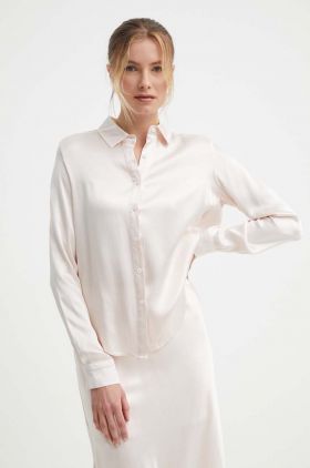 Answear Lab camasa femei, culoarea roz, cu guler clasic, relaxed