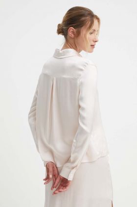 Answear Lab camasa femei, culoarea roz, cu guler clasic, relaxed