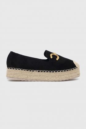 Answear Lab espadrile culoarea negru, cu platforma