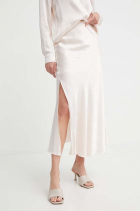 Answear Lab fusta culoarea roz, maxi, drept