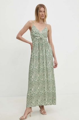 Answear Lab rochie culoarea verde, maxi, evazati