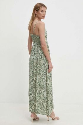 Answear Lab rochie culoarea verde, maxi, evazati