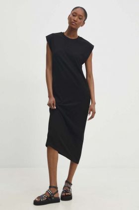 Answear Lab rochie culoarea negru, midi, drept