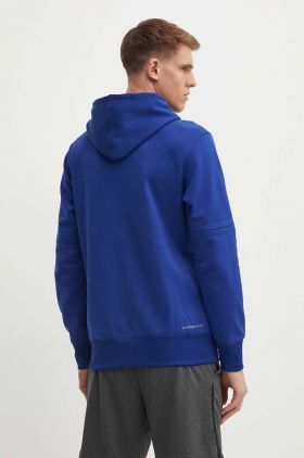 Nike bluza Los Angeles Dodgers barbati, culoarea violet, cu glugă, cu imprimeu