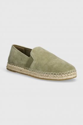 Marc O'Polo espadrile din piele intoarsa culoarea verde, 40328333802305 NN1M3036